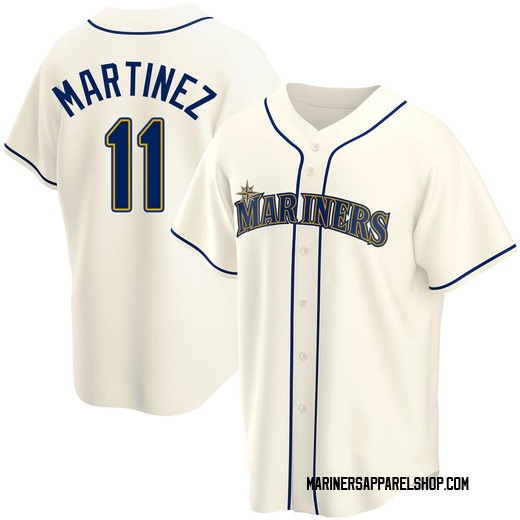 Youth Seattle Mariners Edgar Martinez Cream Alternate Jersey - Replica