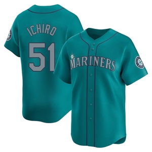 Youth Seattle Mariners Ichiro Suzuki Aqua Alternate Jersey - Limited