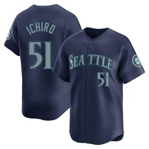 Youth Seattle Mariners Ichiro Suzuki Navy Road Jersey - Limited