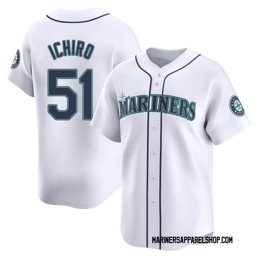Youth Seattle Mariners Ichiro Suzuki White Home Jersey - Limited