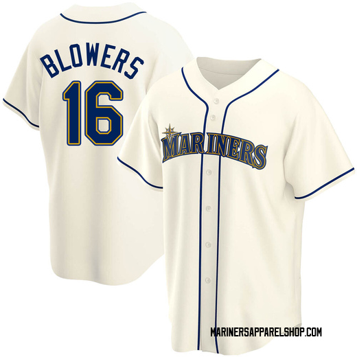 Youth Seattle Mariners Mike Blowers Cream Alternate Jersey - Replica