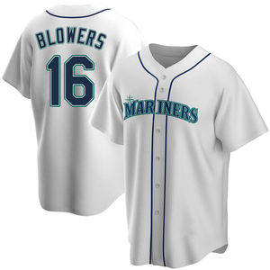 Youth Seattle Mariners Mike Blowers White Home Jersey - Replica