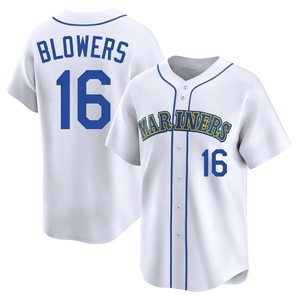 Youth Seattle Mariners Mike Blowers White Throwback Cooperstown Collection Jersey - Limited